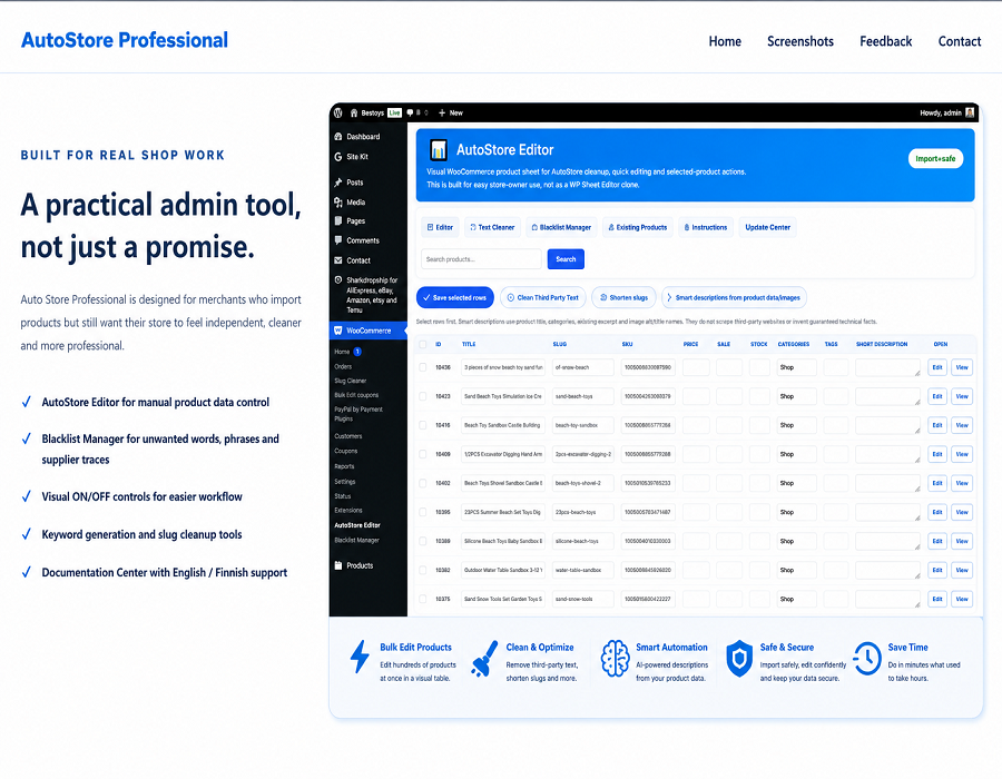 AutoStore Editor screenshot